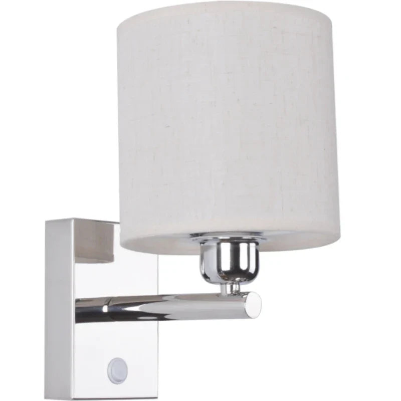 Modern Brief Wall Lamp with Fabric Lampshade - Stylish LED Wall Sconces for Bedroom, Bedside, and Home Decor
