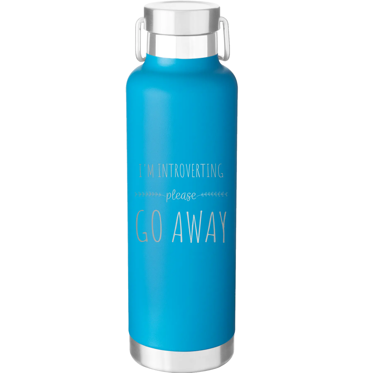 Introverting 24 oz Water Bottle | Aqua