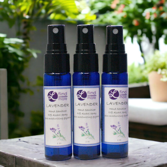 Lavender Hand Spray Sanitizer 3Pack Set Natural Scented