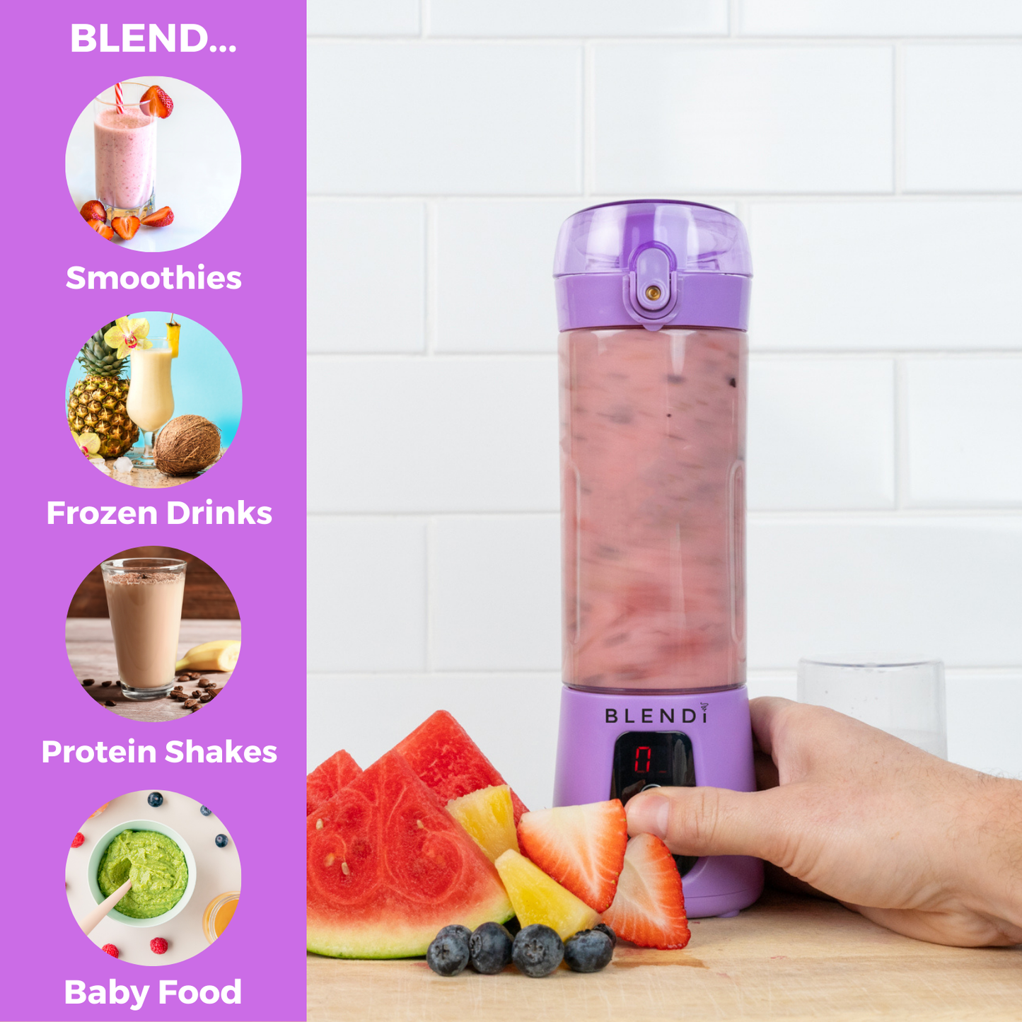 Pro+ Ice Crushing Portable Blender (17oz)
