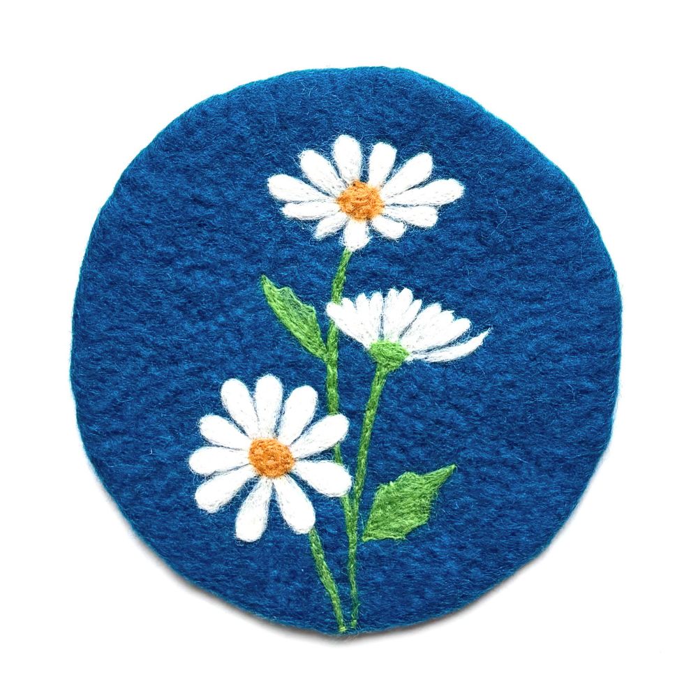 Birth Month Flower Felt Trivet