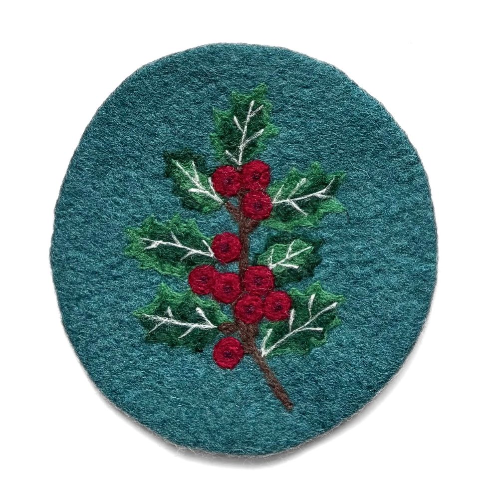 Birth Month Flower Felt Trivet
