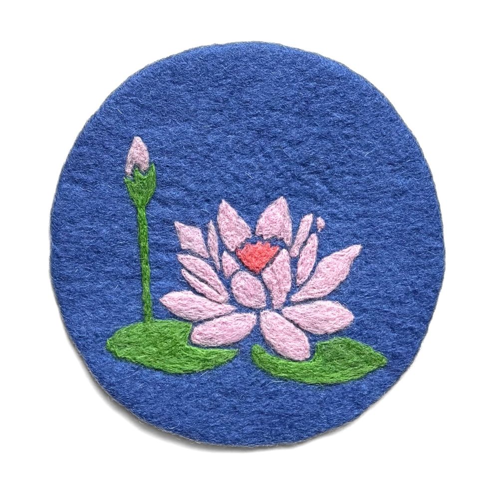 Birth Month Flower Felt Trivet