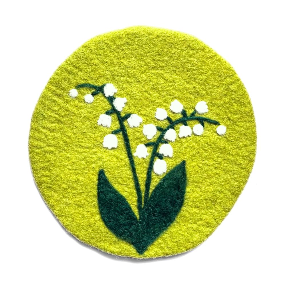 Birth Month Flower Felt Trivet