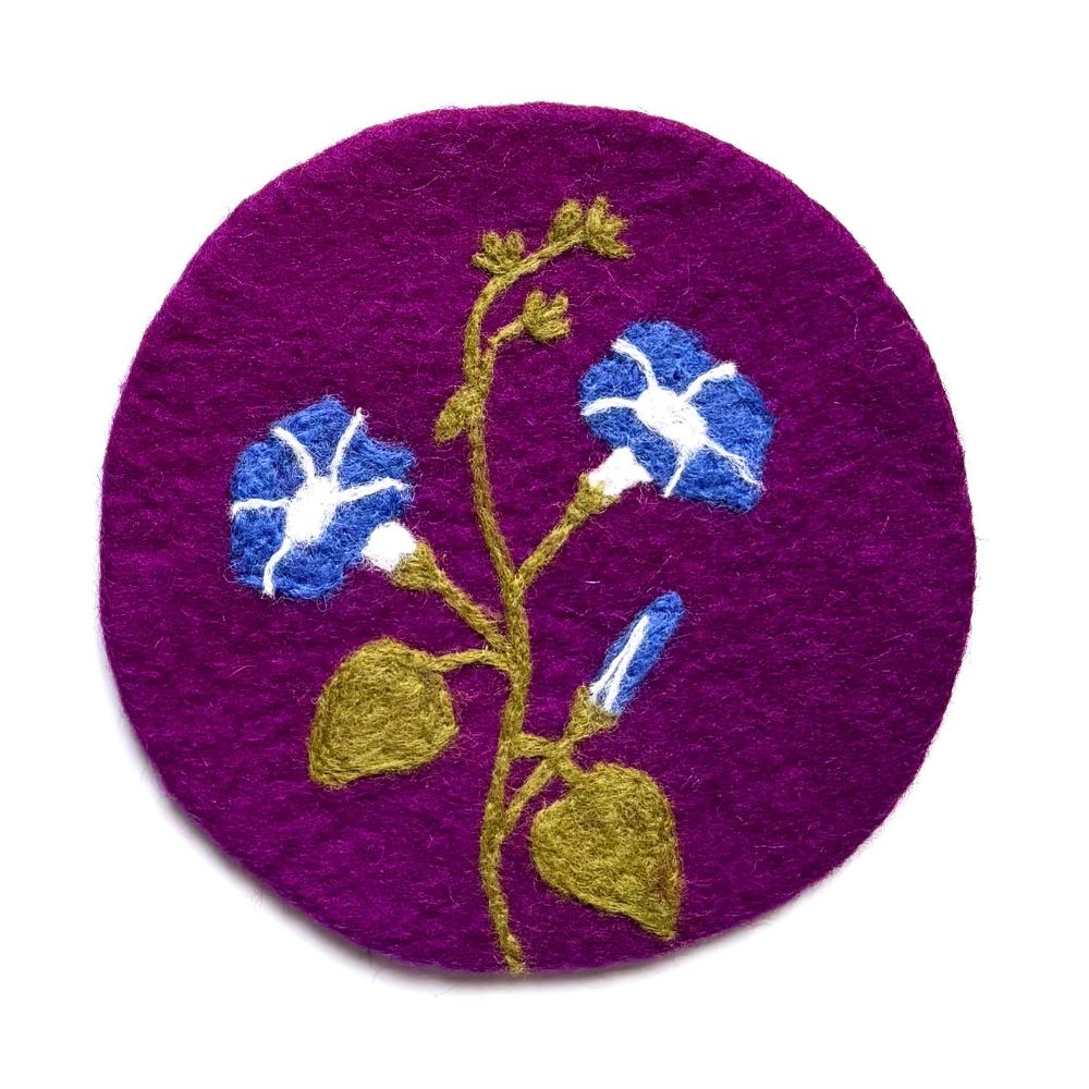 Birth Month Flower Felt Trivet