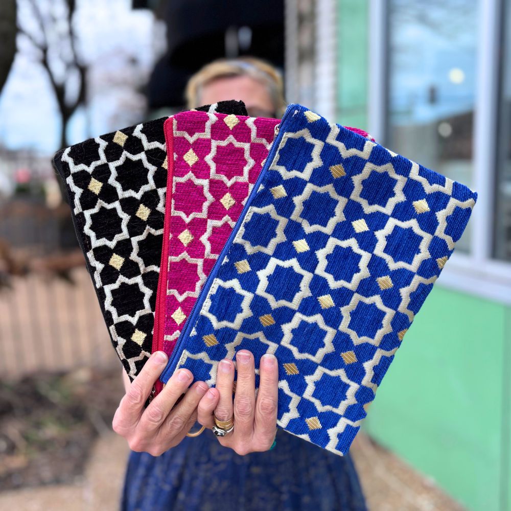 Casablanca Embroidered Clutch