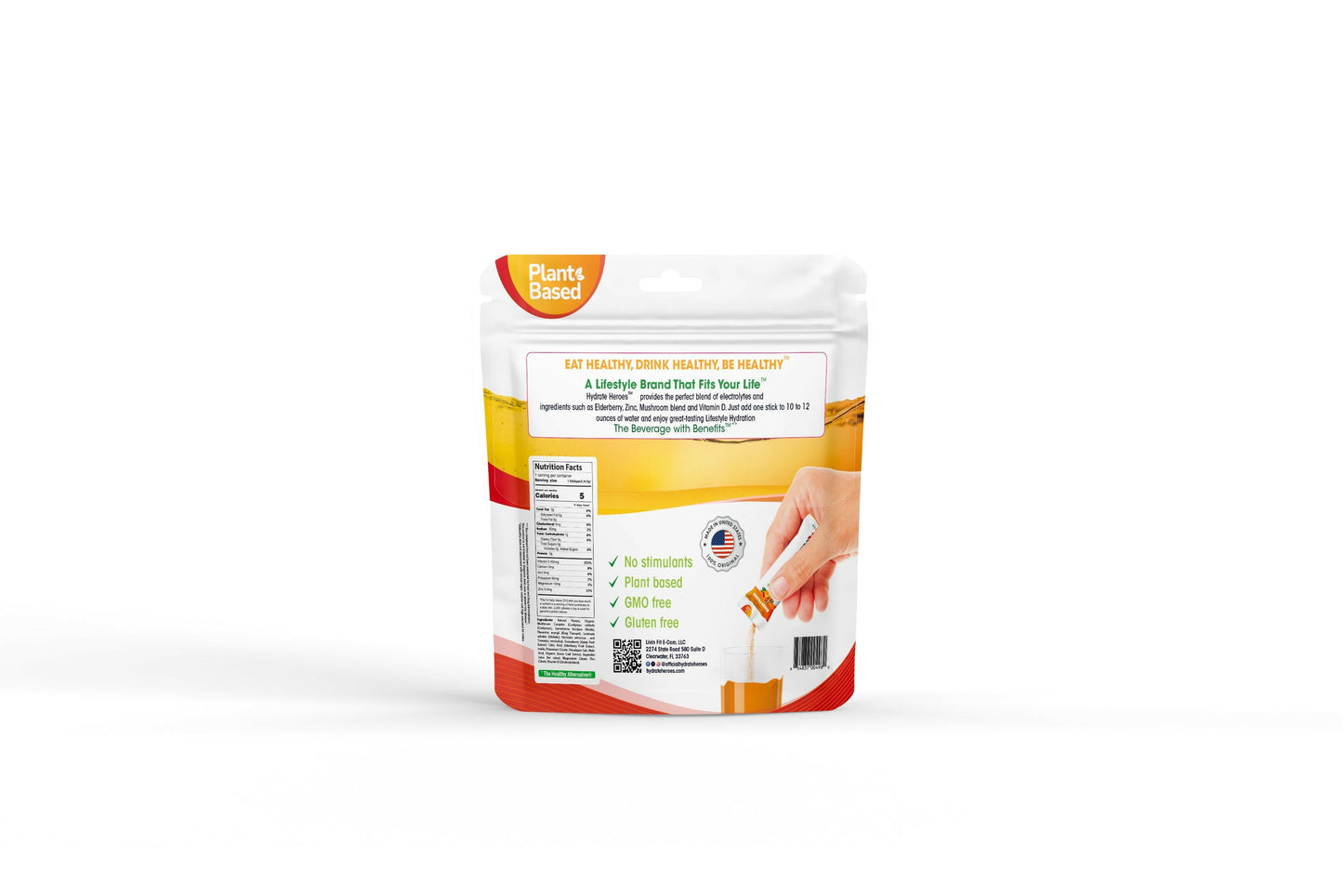 Mango Passionfruit 24 Individual Mushroom Infused Clean Hydration Powder Sticks