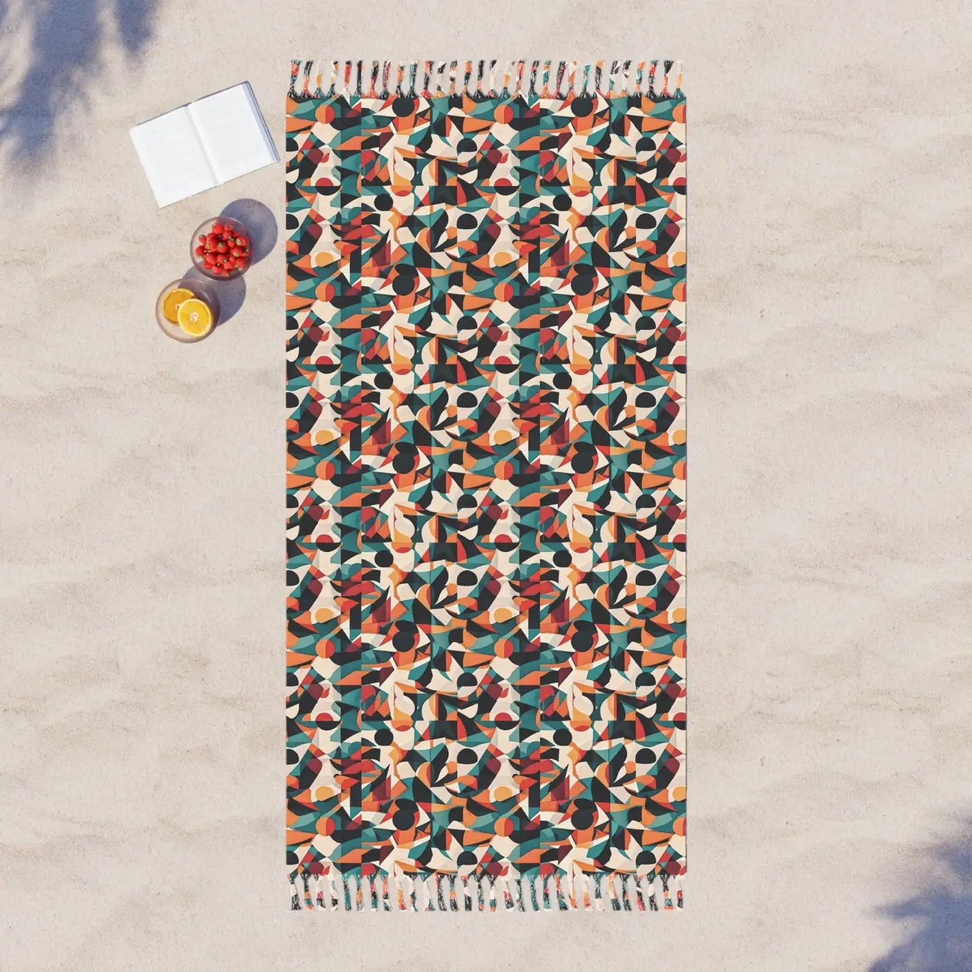 Abstract Boho Beach Cloth - Large Polyester - DipaliZ