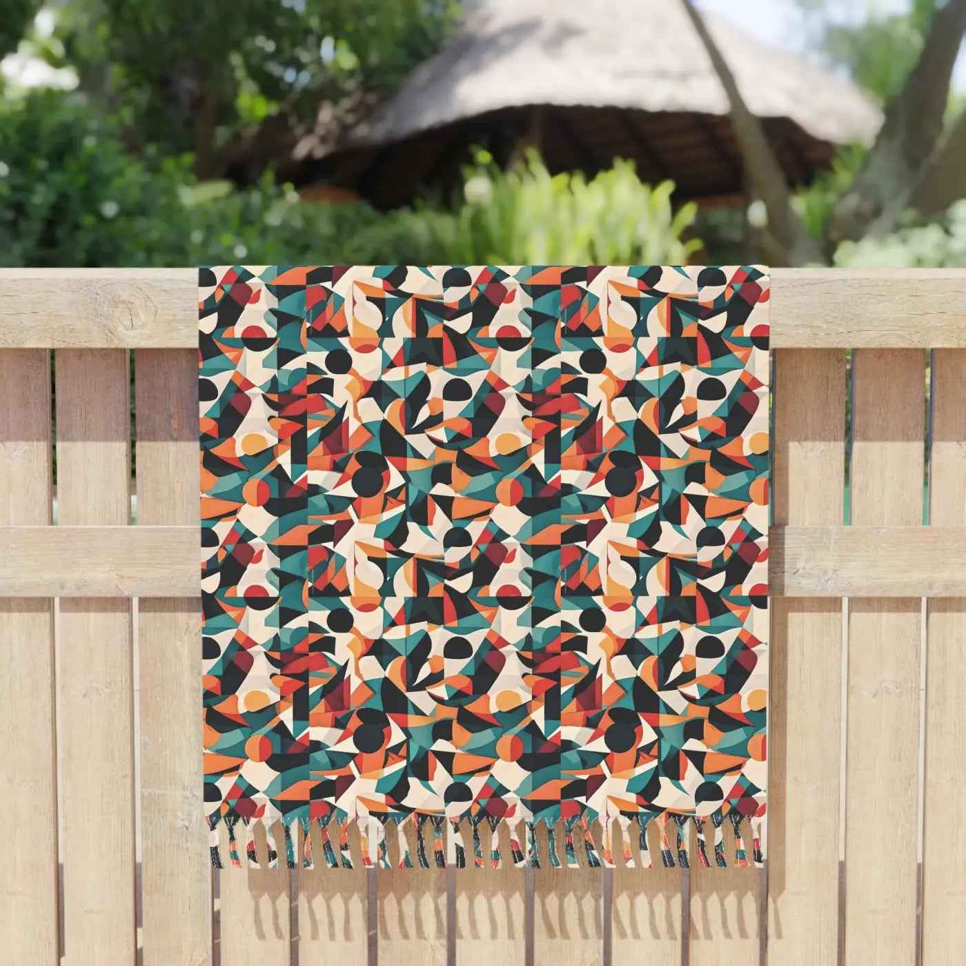 Abstract Boho Beach Cloth - Large Polyester - DipaliZ