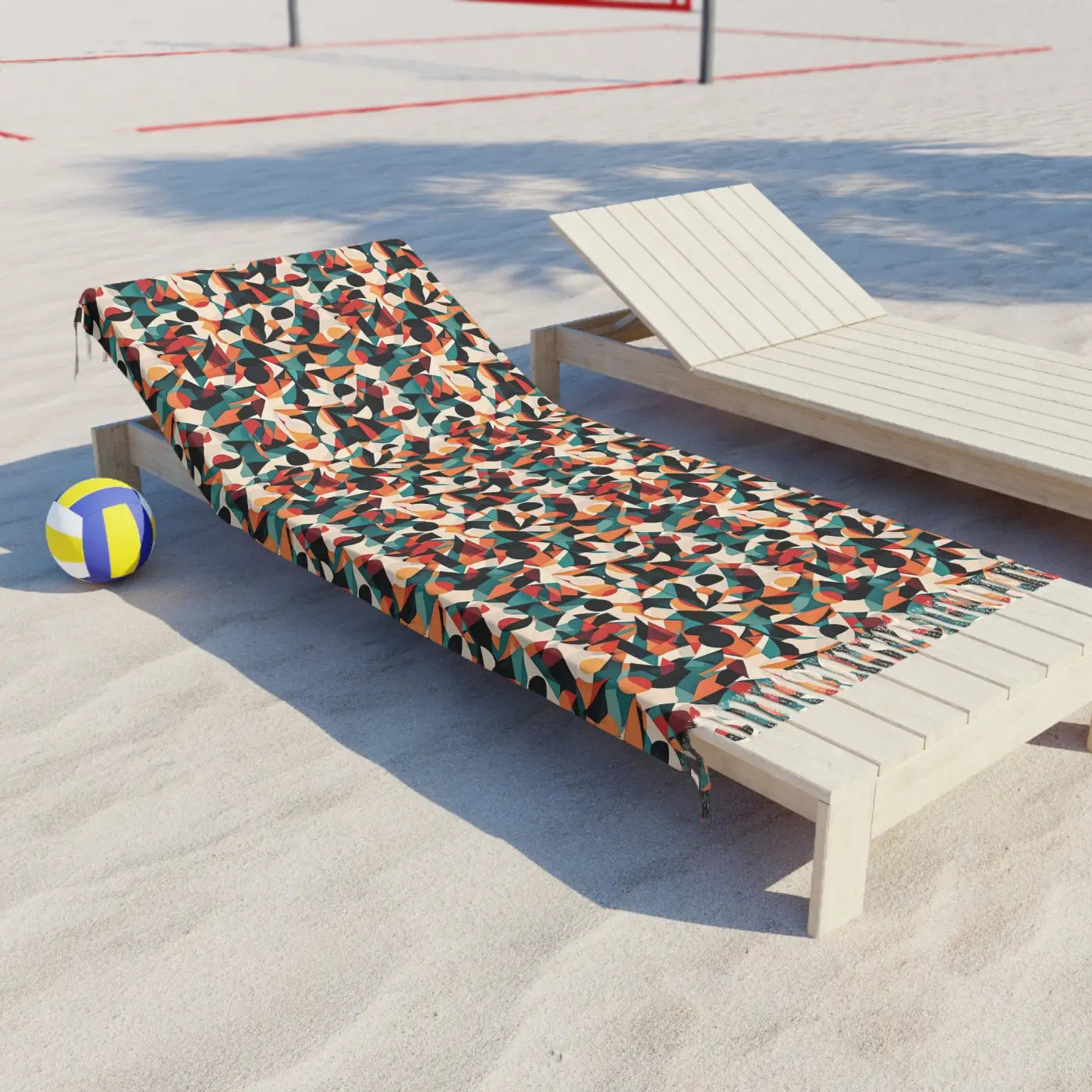 Abstract Boho Beach Cloth - Large Polyester - DipaliZ