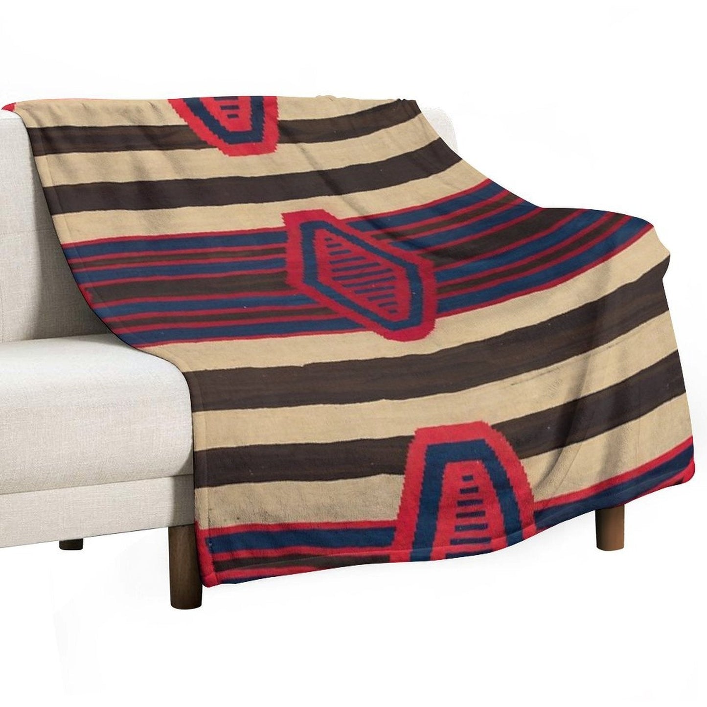 Indigenous Designs I  Chief's Blanket  Navajo Weavings Throw Blanket