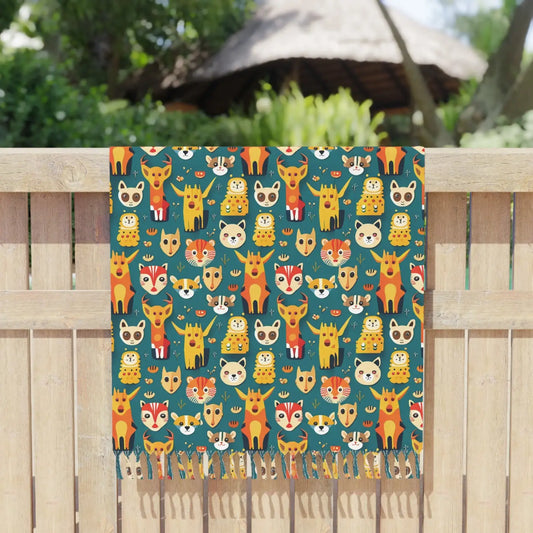 Vibrant Boho Beach Cloth - Soft Polyester 38x81 - DipaliZ
