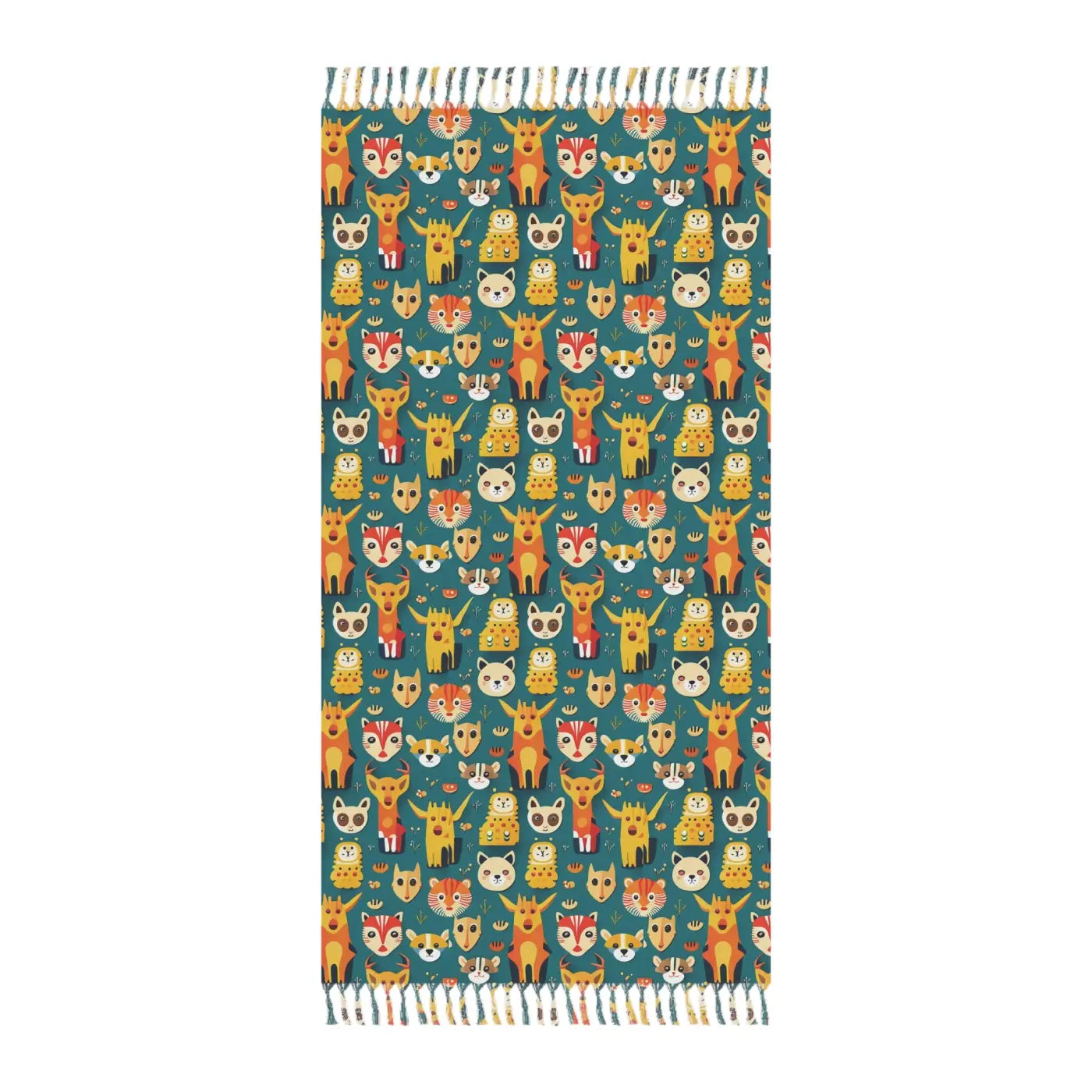 Vibrant Boho Beach Cloth - Soft Polyester 38x81 - DipaliZ