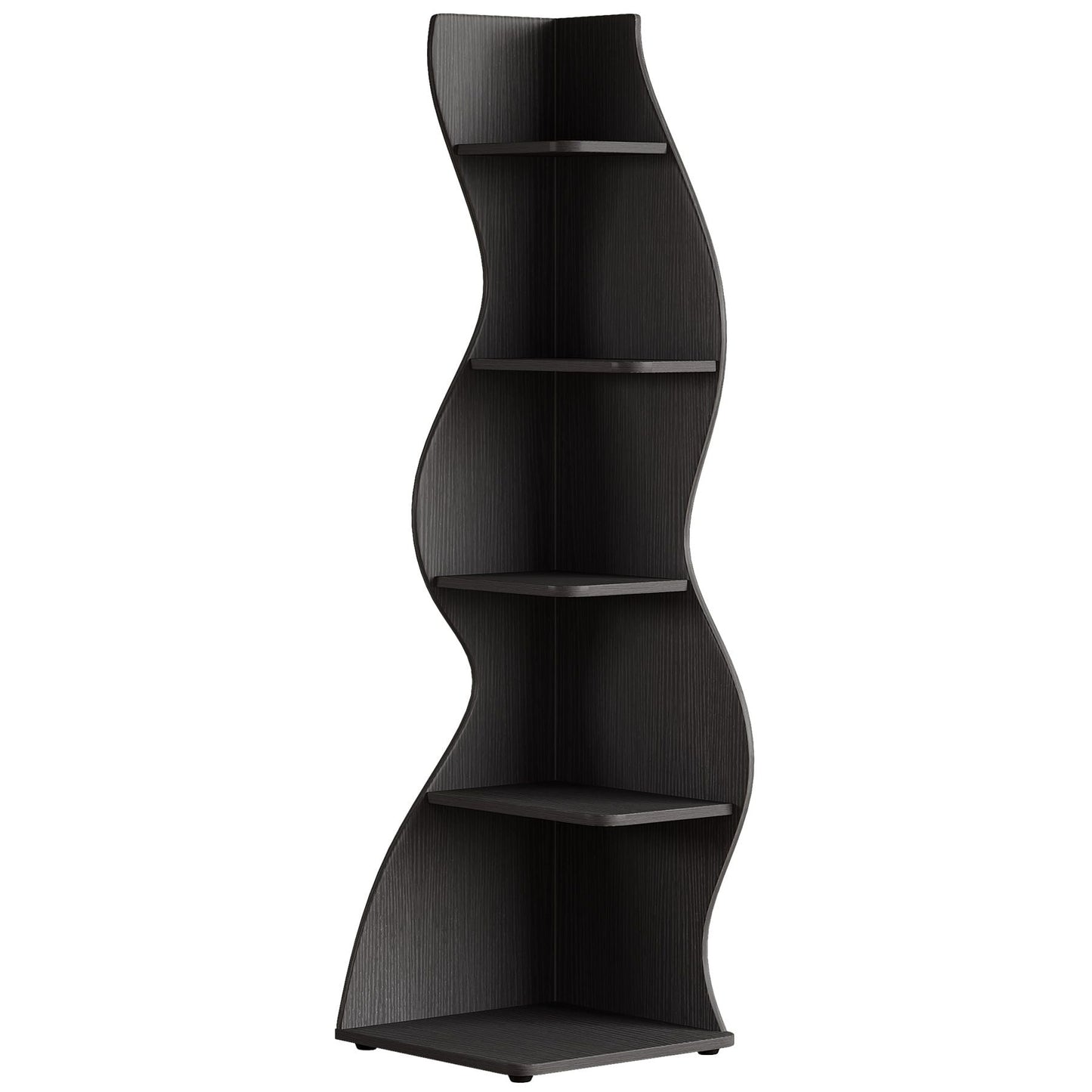 Modern Wall Corner Bookshelf Bookcase