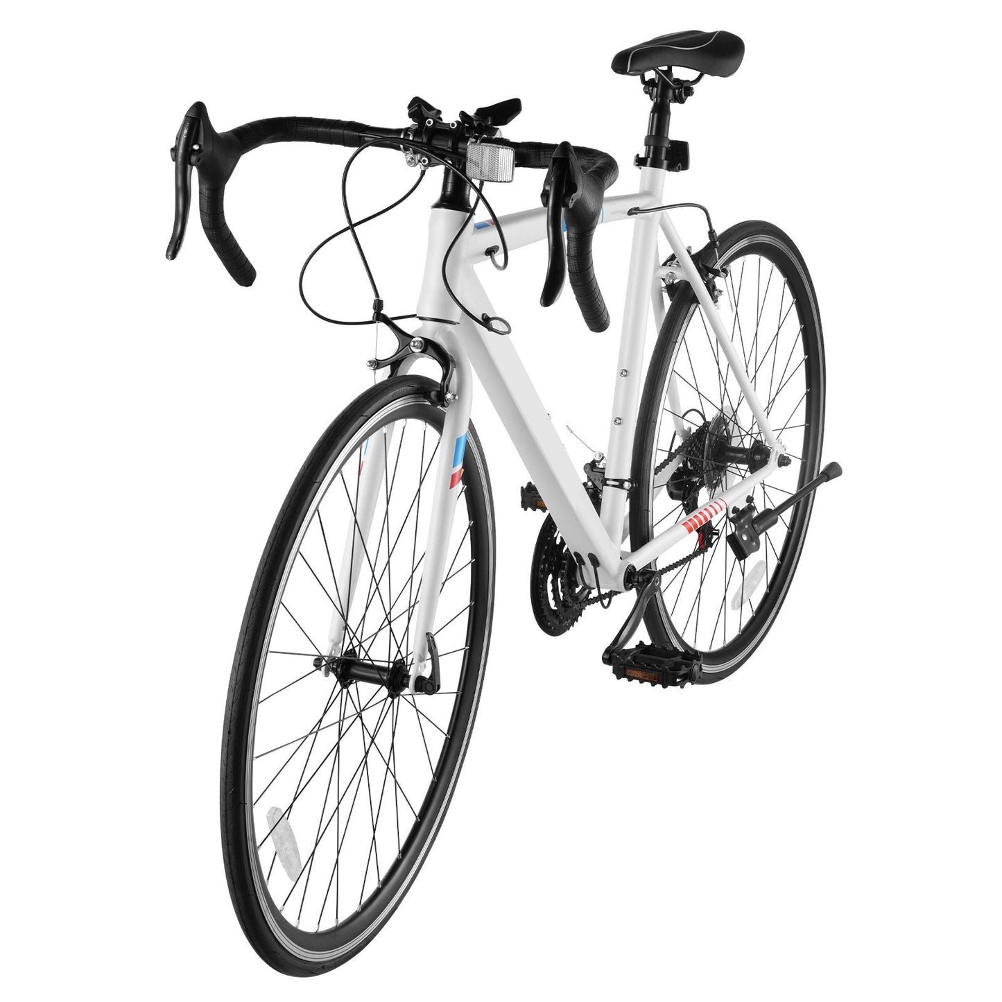 Road Bike, 700C Wheels Racing Bike, SHIMANO 21 Speeds Drivetrain City Commuter Road Bicycle, Urban Adult Sport Bicycle with Carbon Steel Frame, Drop Bar, Caliper Brake, for Men and Women
