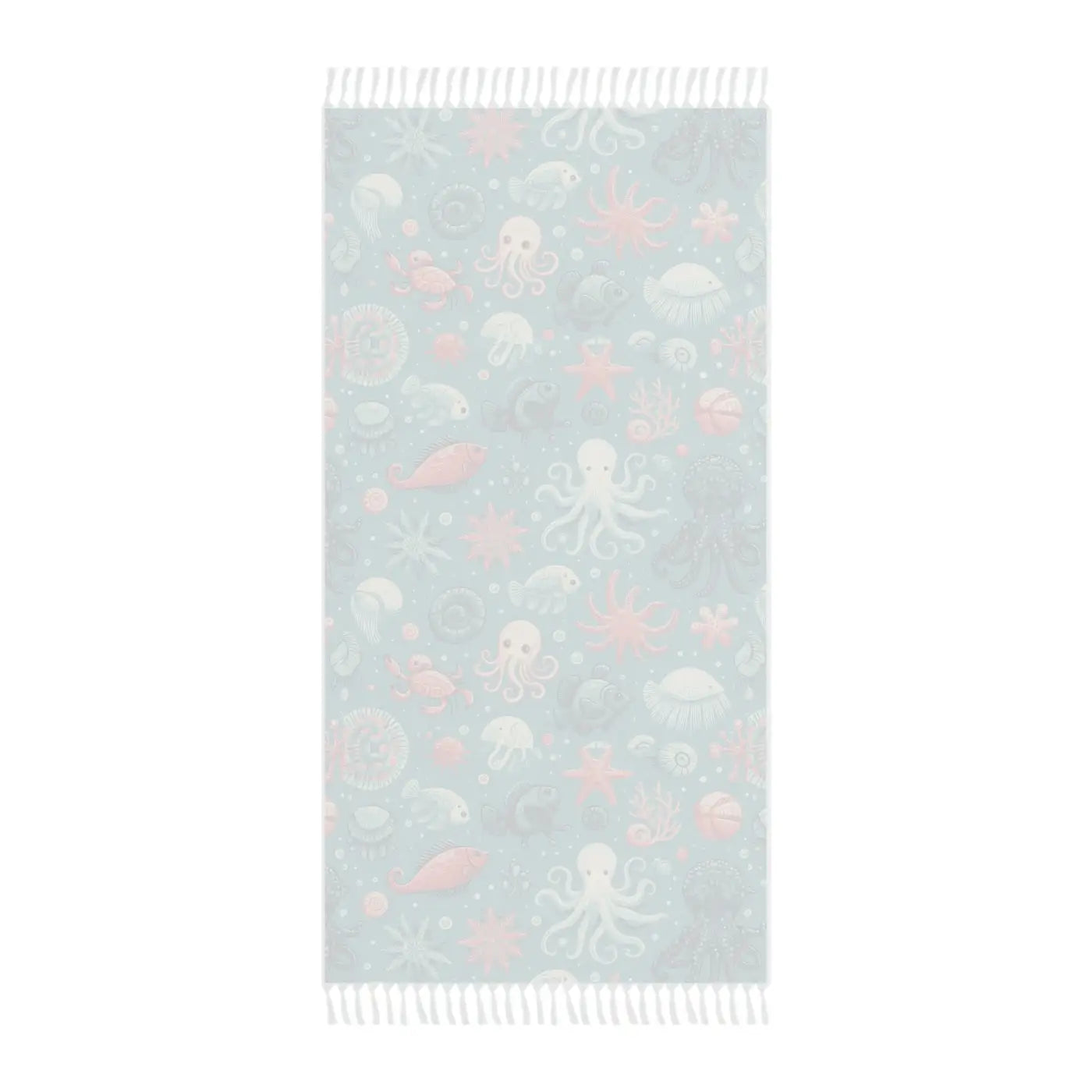 Vibrant Boho Beach Cloth - Marine Life Polyester - DipaliZ